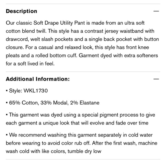 James Perse Tan Linen Soft Drape Pant Pull On with Pockets Size 3/L - Picture 13 of 13